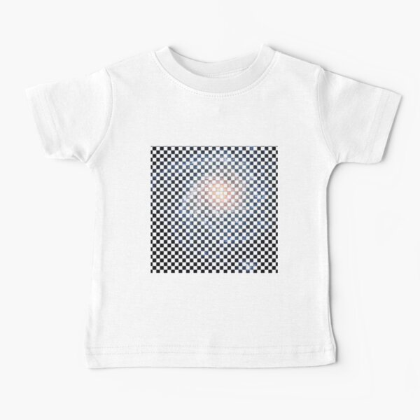 Box Painted as a Checkerboard and #Galaxy #SpiralGalaxy #MilkyWay, Astronomy, Cosmology, AstroPhysics, Universe Baby T-Shirt
