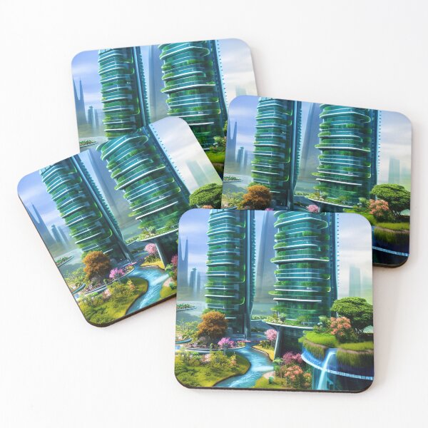 Item preview, "Futuristic Nature City" v2 designed and sold by WomboCreates.