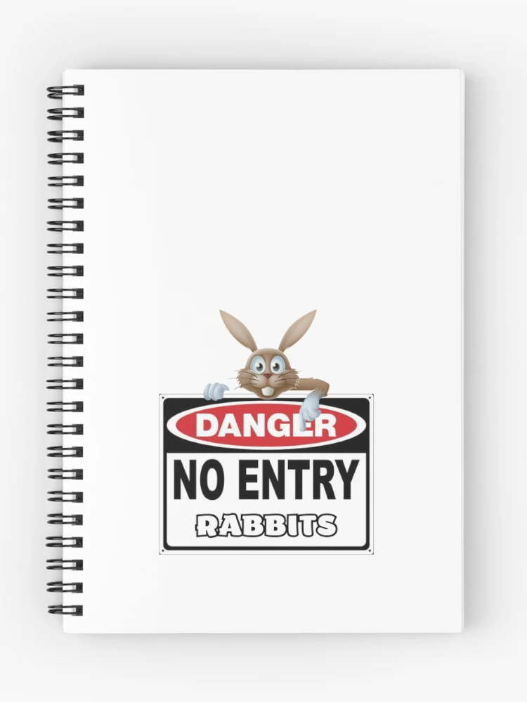 Thumbnail 1 of 3, Journal, Danger! No Entry Rabbits! designed and sold by LayosCore.