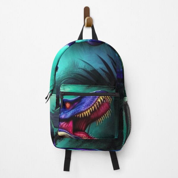 Item preview, Scary Blue T-Rex Zombie in Woods Halloween Horror designed and sold by Michael Voyler.