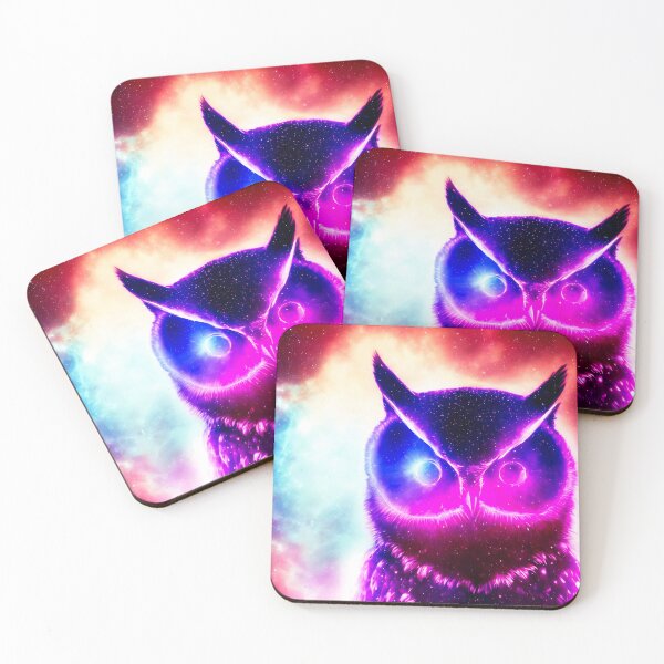 Item preview, Synthwave owl designed and sold by Jaroslav Hubert.