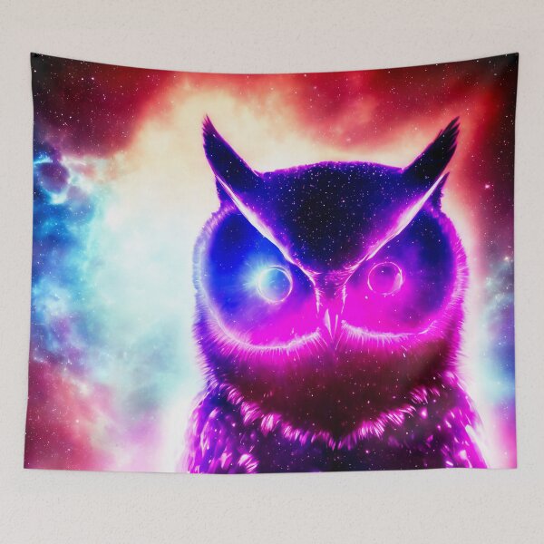 Item preview, Synthwave owl designed and sold by Jaroslav Hubert.