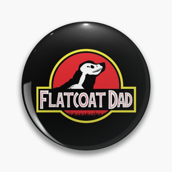 Item preview, (For Dark Background) Jurassic Flat Coated Retriever Dad designed and sold by More Cute Dogs.