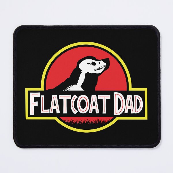 Item preview, (For Dark Background) Jurassic Flat Coated Retriever Dad designed and sold by More Cute Dogs.