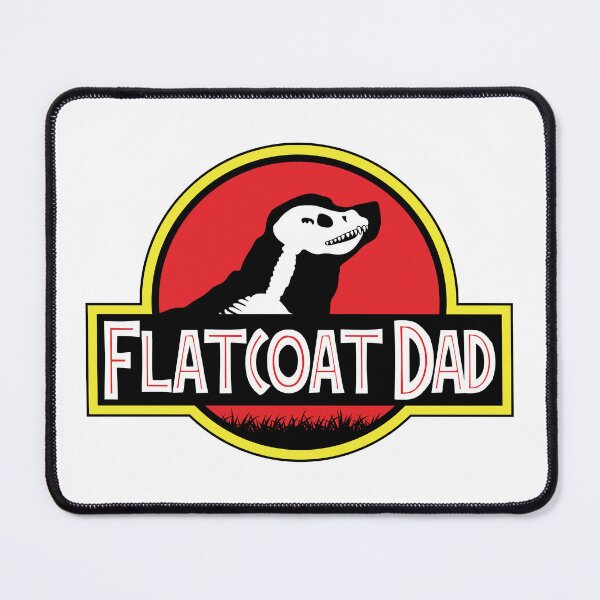 Item preview, (For Bright Background) Jurassic Flat Coated Retriever Dad designed and sold by More Cute Dogs.