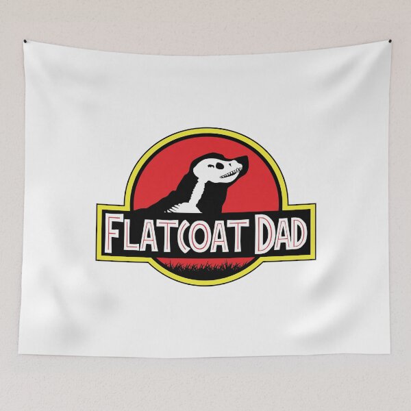 Item preview, (For Bright Background) Jurassic Flat Coated Retriever Dad designed and sold by More Cute Dogs.
