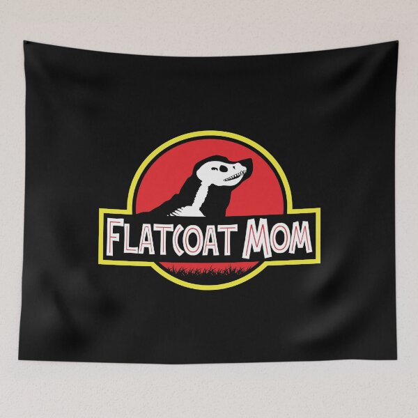 Item preview, (For Dark Background) Jurassic Flat Coated Retriever Mom designed and sold by More Cute Dogs.