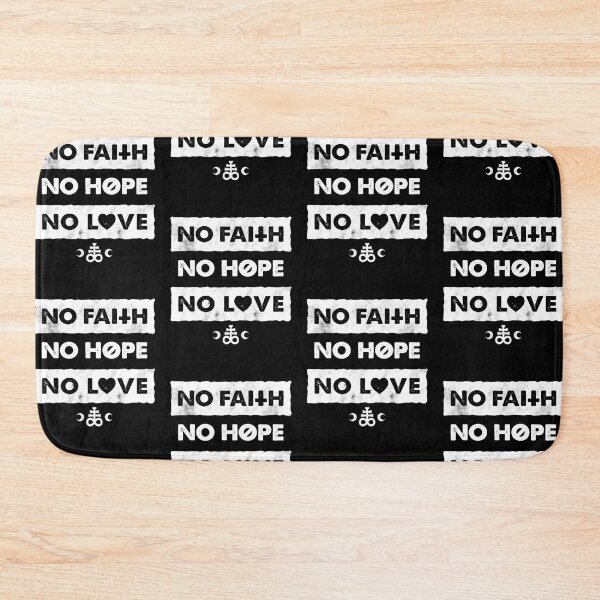 Item preview, No Faith, No Hope and No love - Gothic Anti-motivational Typography Design designed and sold by Nemons.