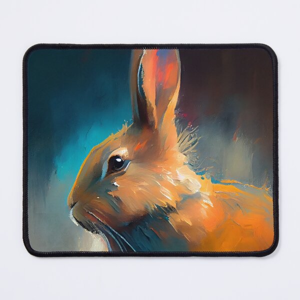 Item preview, Brown Bunny Abstract Portrait designed and sold by triplethedot.