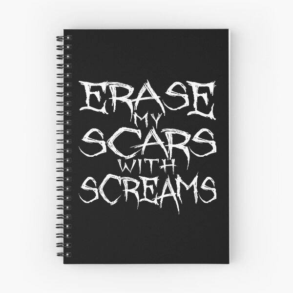 Item preview, "Erase my Scars with Screams" - metal core designed and sold by CatandRocknRoll.