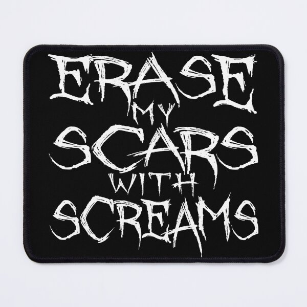 Item preview, "Erase my Scars with Screams" - metal core designed and sold by CatandRocknRoll.