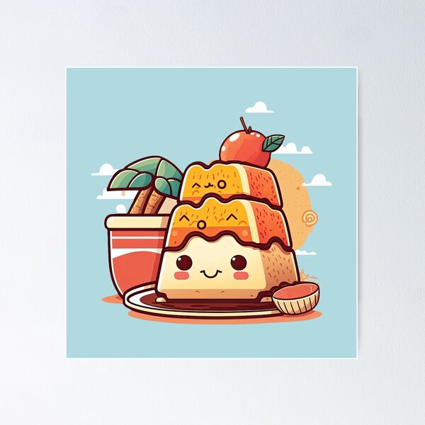 Item preview, Kawaii Sweet Fruit Pudding Dessert designed and sold by ultra-cute.