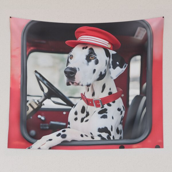 Item preview, "Dalmatian Firefighter on Duty" designed and sold by digitalbrosse.