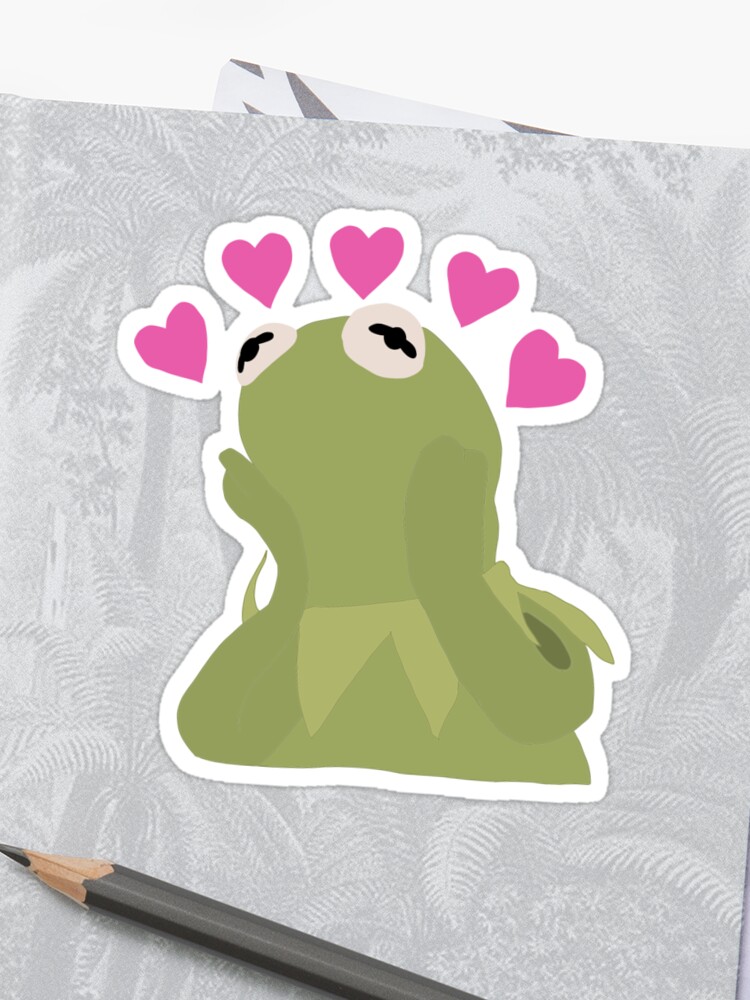 Kermit The Frog Meme Hearts Drawing