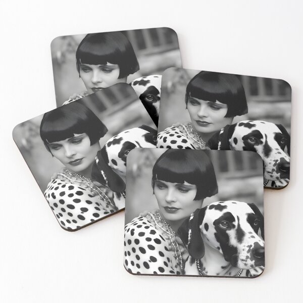 Item preview, "A Timeless Beauty and Her Dalmatian Companion" designed and sold by digitalbrosse.