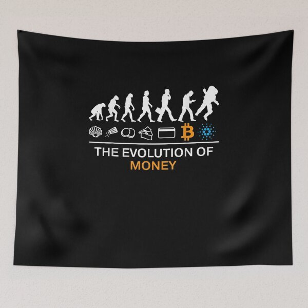 Item preview, The Evolution Of Money Funny Bitcoin Cardano To The Moon designed and sold by ArtMuni99.