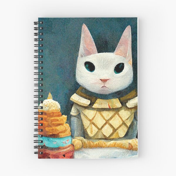 Item preview, Knight Cat with Dessert designed and sold by SpectrumBunny.