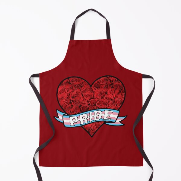 Item preview, Trans Pride Roses Heart Banner designed and sold by ArtliciousHUMAN.