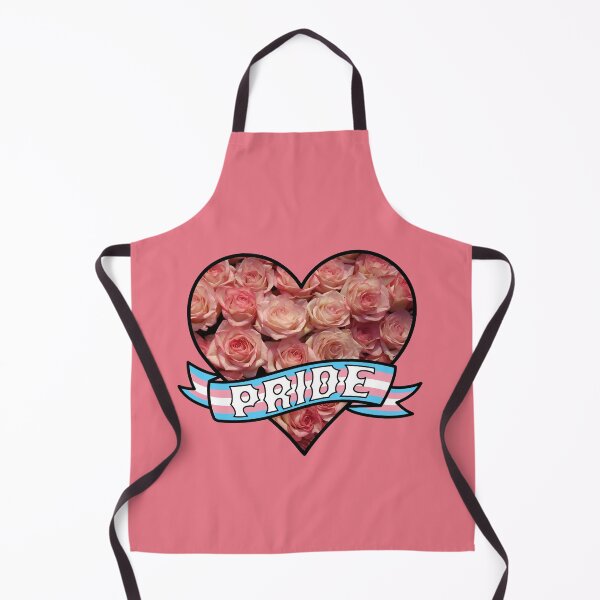 Item preview, Trans Pride Pink Roses Heart Banner designed and sold by ArtliciousHUMAN.
