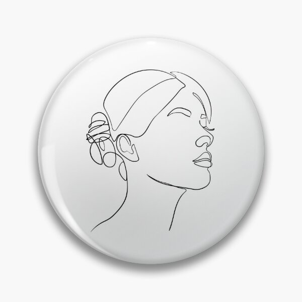 Item preview, Black Line Art , Woman Line Draw Illustration designed and sold by Ireneart369.