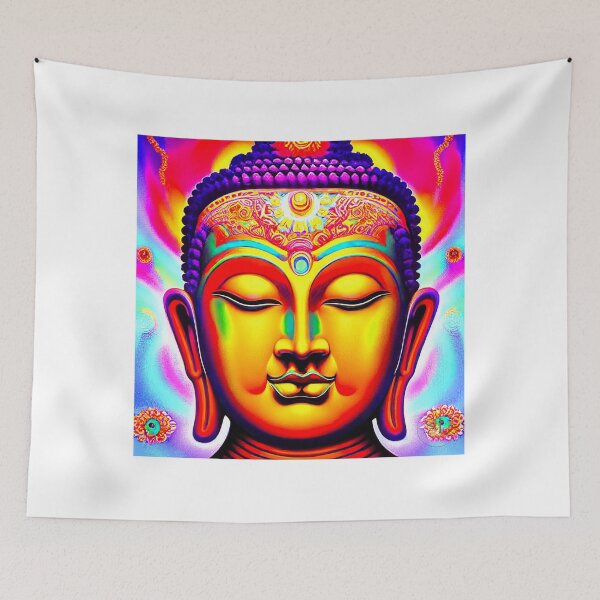 Item preview, Colorful Buddha designed and sold by Steffani Lehmann.