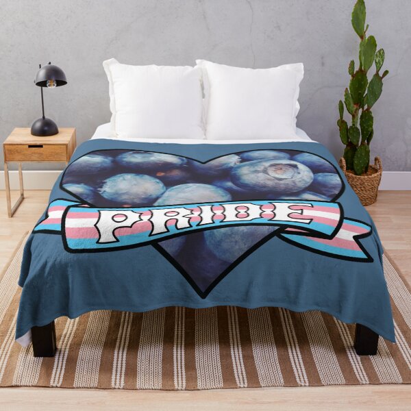 Item preview, Trans Pride Blueberry Heart Banner designed and sold by ArtliciousHUMAN.