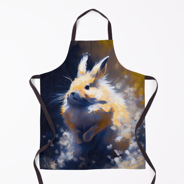 Item preview, Fluffy Bunny In A Field Abstract Portrait designed and sold by triplethedot.