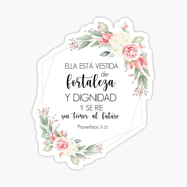 Bendice alma mía a Jehová, Spanish Bible Verse Sticker for Sale by  latiendadearyam