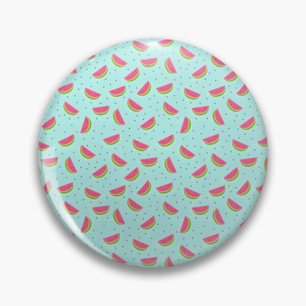 Item preview, Watermelon Pattern, Watermelon slices in on a light blue background designed and sold by graphic-genie.