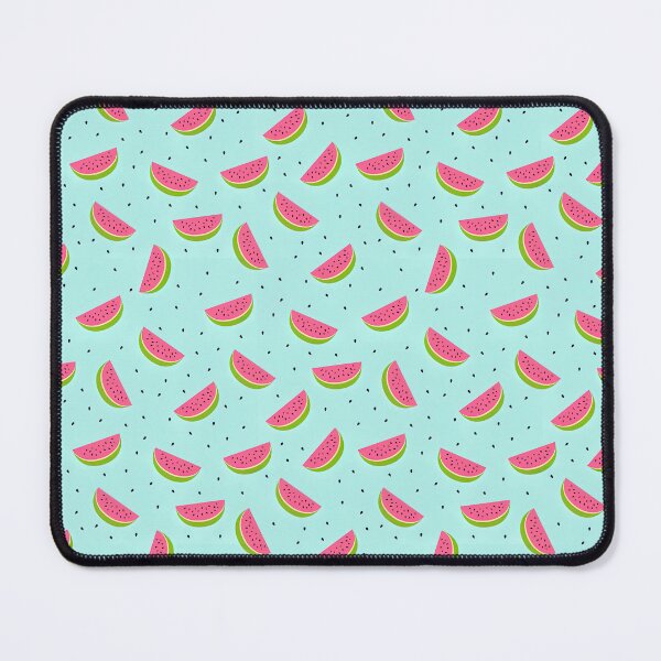 Item preview, Watermelon Pattern, Watermelon slices in on a light blue background designed and sold by graphic-genie.