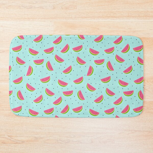Item preview, Watermelon Pattern, Watermelon slices in on a light blue background designed and sold by graphic-genie.