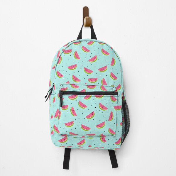 Item preview, Watermelon Pattern, Watermelon slices in on a light blue background designed and sold by graphic-genie.