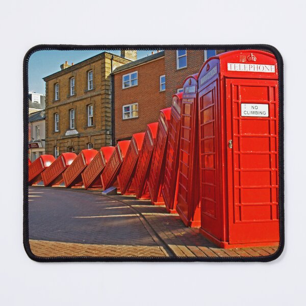 Item preview, Arte de cajas de teléfono rojo de Londres - Kingston Upon Thames designed and sold by DavidGutierrez.