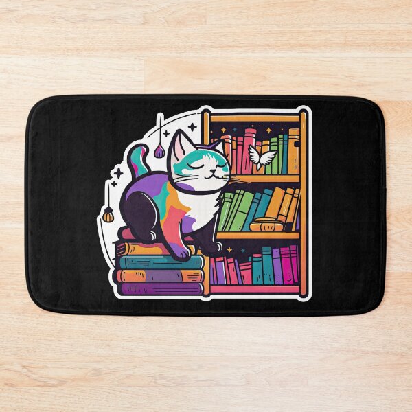 Item preview, Whimsical Feline Adventure on the Bookshelf designed and sold by DHNY.