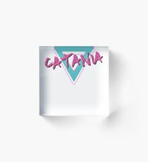 Catania Retro Vintage 70s Throwback Acrylic Block