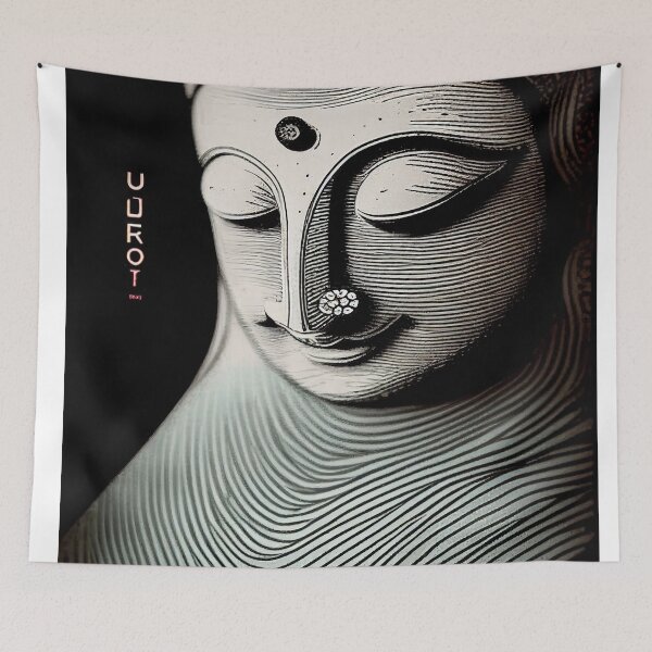 Item preview, Buddha's Wisdom in Black and White 2 designed and sold by BeUniqueCo.