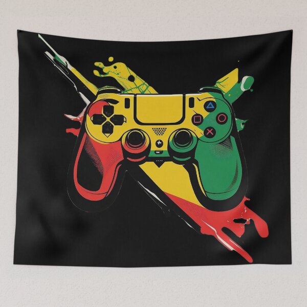Artikelvorschau, PS Black Gamers Charakter-Logo entworfen und verkauft von UrbanChillz.