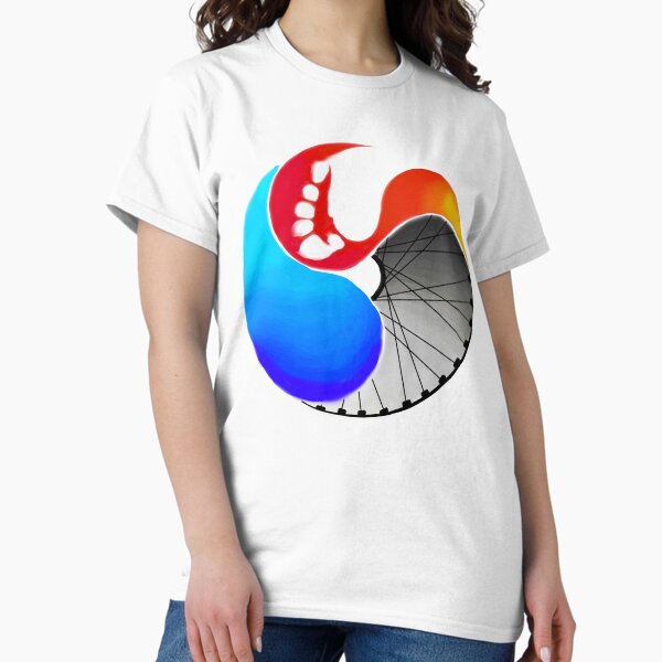 Item preview, Watercolor Triathlon Yin Yang designed and sold by firegirlred.