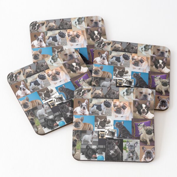 Item preview, French Bulldog Dog breed Collage - 2 designed and sold by CollageHeaven.
