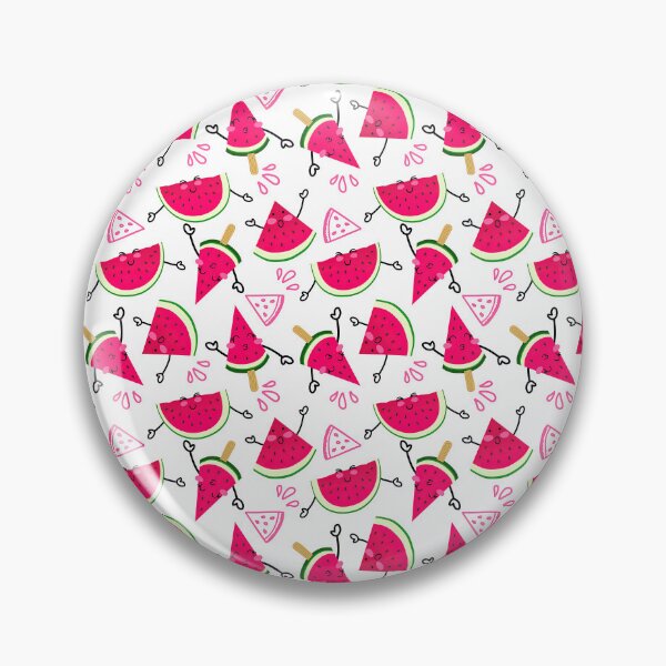 Item preview, Watermelon Pattern, cheerful watermelons on a white background designed and sold by graphic-genie.