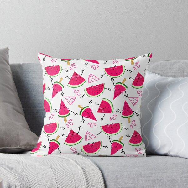 Item preview, Watermelon Pattern, cheerful watermelons on a white background designed and sold by graphic-genie.