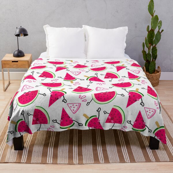 Item preview, Watermelon Pattern, cheerful watermelons on a white background designed and sold by graphic-genie.