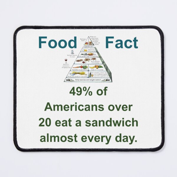 Item preview, 49 Percent of Americans Over 20 - Food Fact designed and sold by CrankyOldDude.