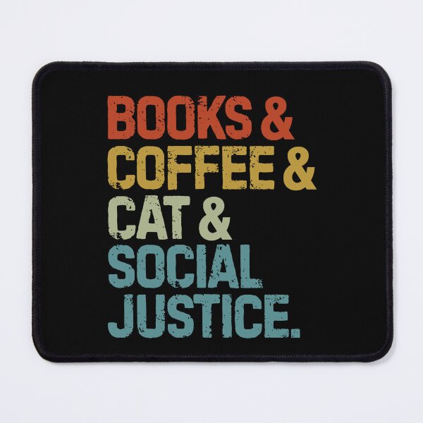 Item preview, books and coffee and dogs and social justice designed and sold by Grafik0.