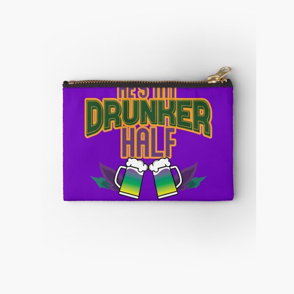 Item preview, He's My Drunker Half Matching Couple Mardi Gras Gear designed and sold by DynamicDesign.