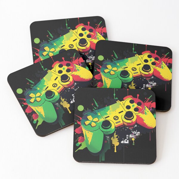 Artikelvorschau, PS Schwarz Gamers Controller Bunt entworfen und verkauft von UrbanChillz.
