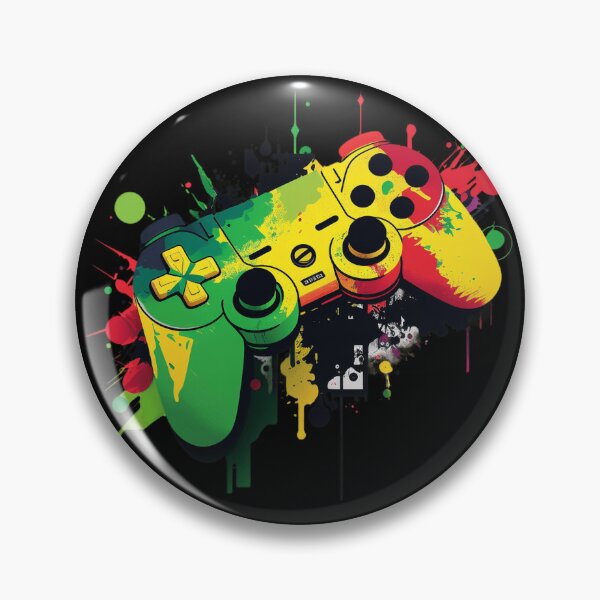 Item preview, PS Black Gamers Controller Colorful designed and sold by UrbanChillz.