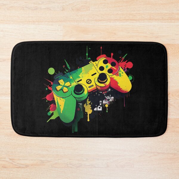 Item preview, PS Black Gamers Controller Colorful designed and sold by UrbanChillz.