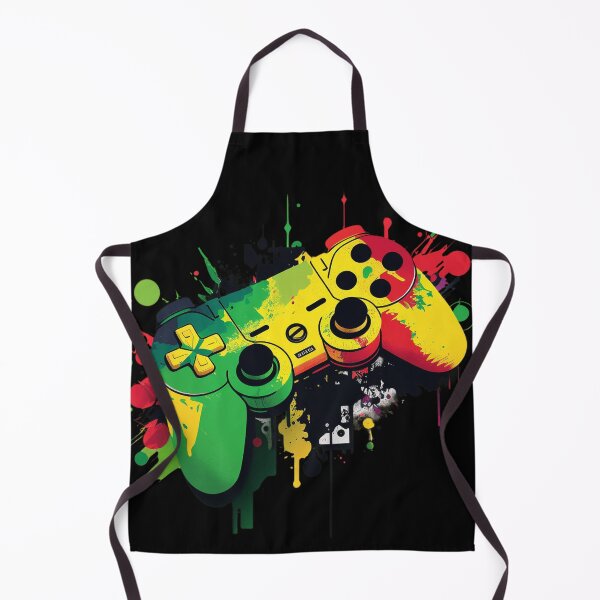 Artikelvorschau, PS Schwarz Gamers Controller Bunt entworfen und verkauft von UrbanChillz.