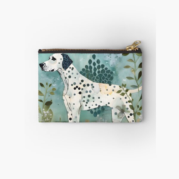 Item preview, "Whimsical Dalmatian Artwork with Floral Cutouts" designed and sold by digitalbrosse.
